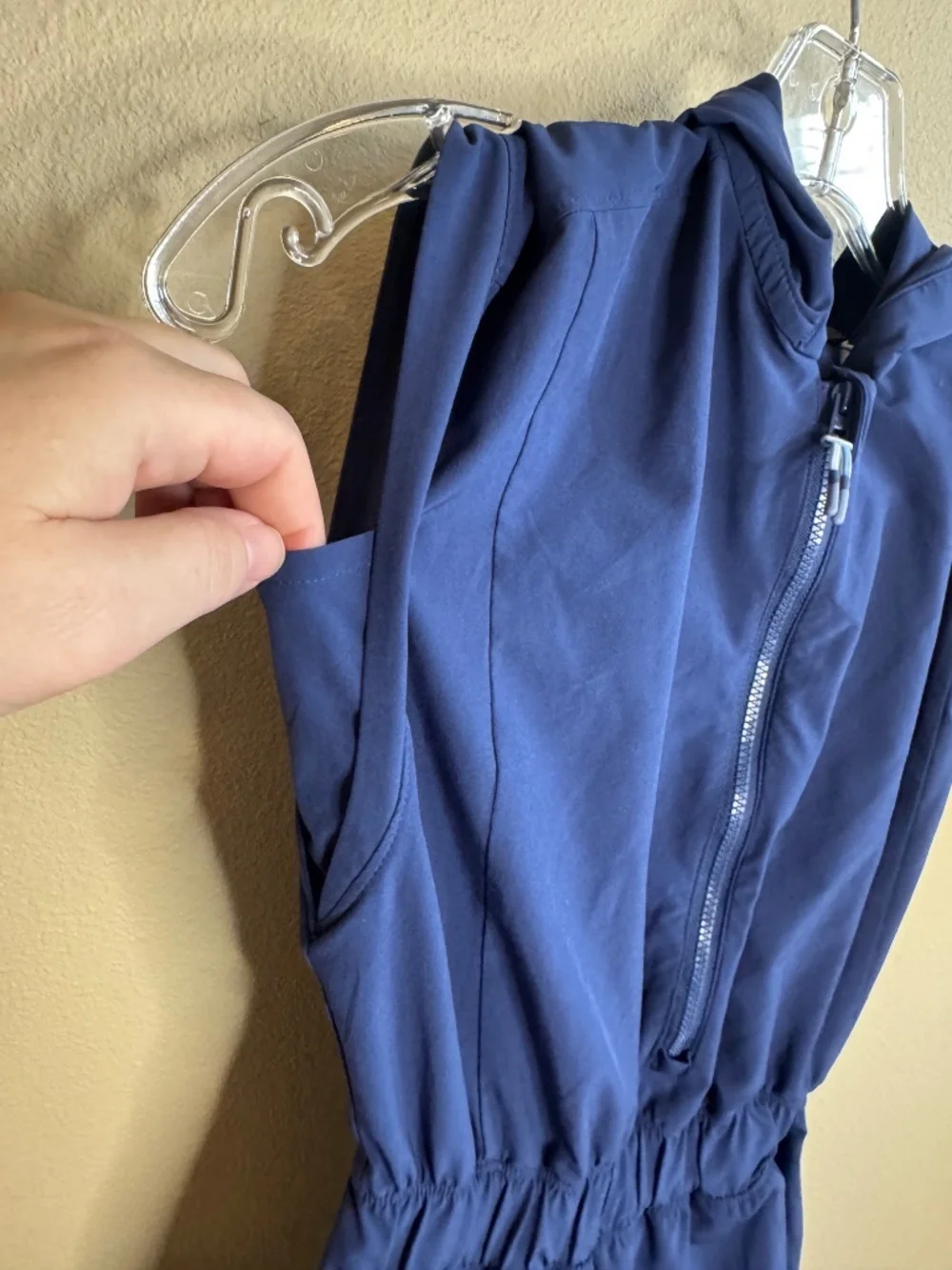 Athleta GIRL. Level Up Romper. Navy blue. Size M 8-10